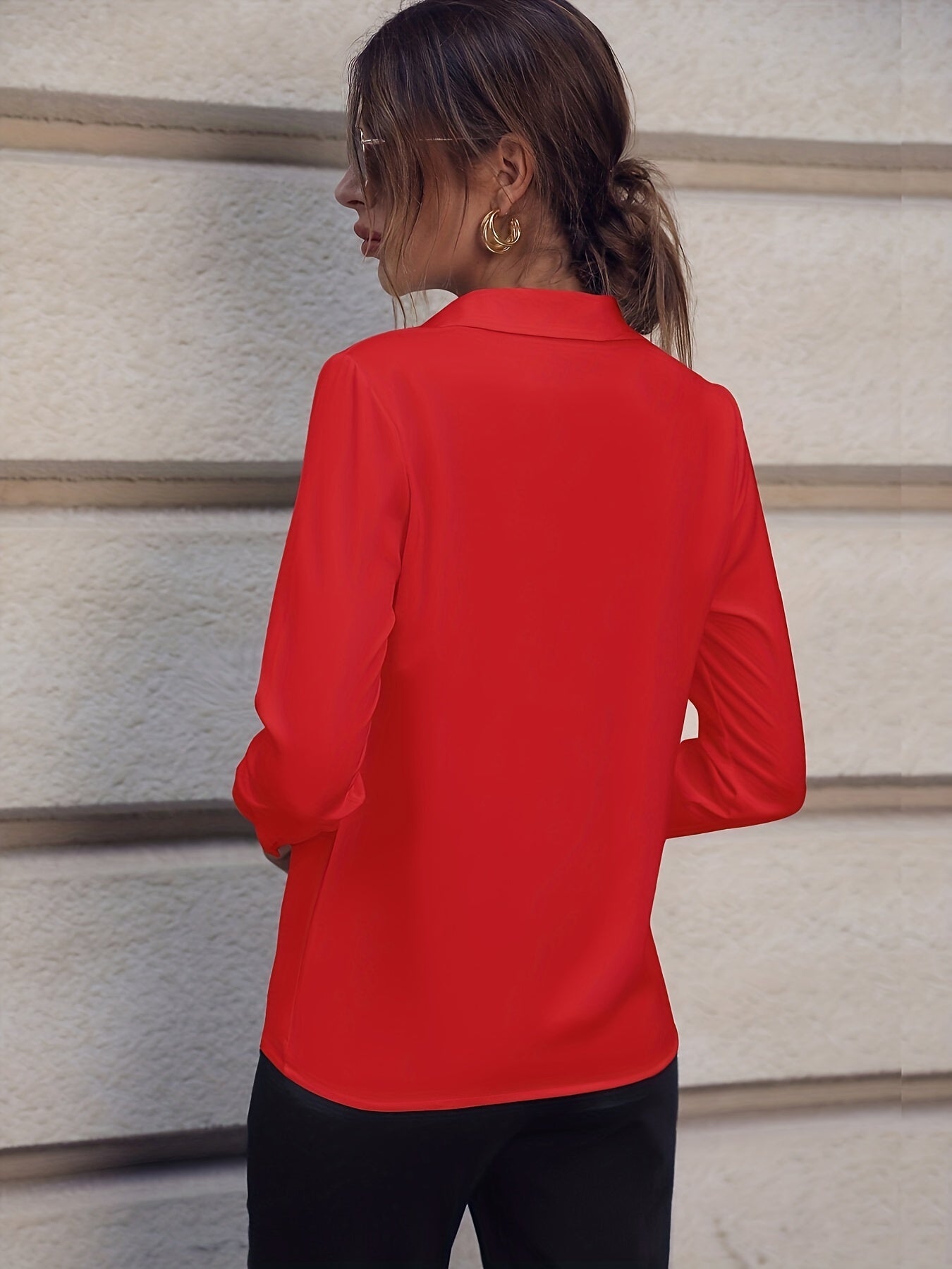 Velora Lapel Blouse